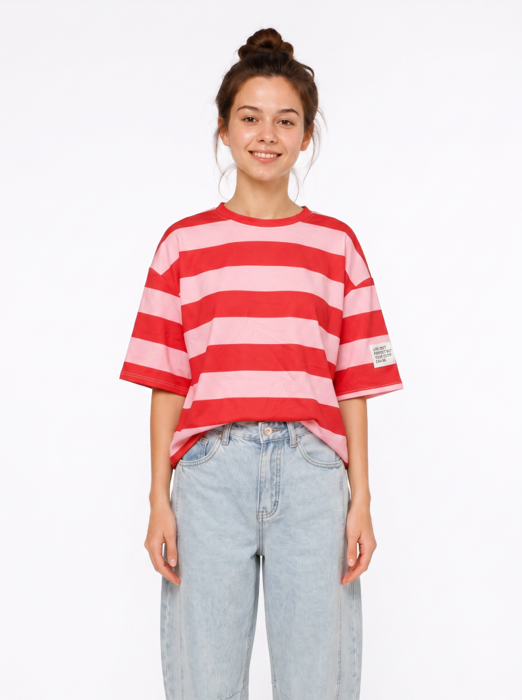 T-Shirt mit Streifen