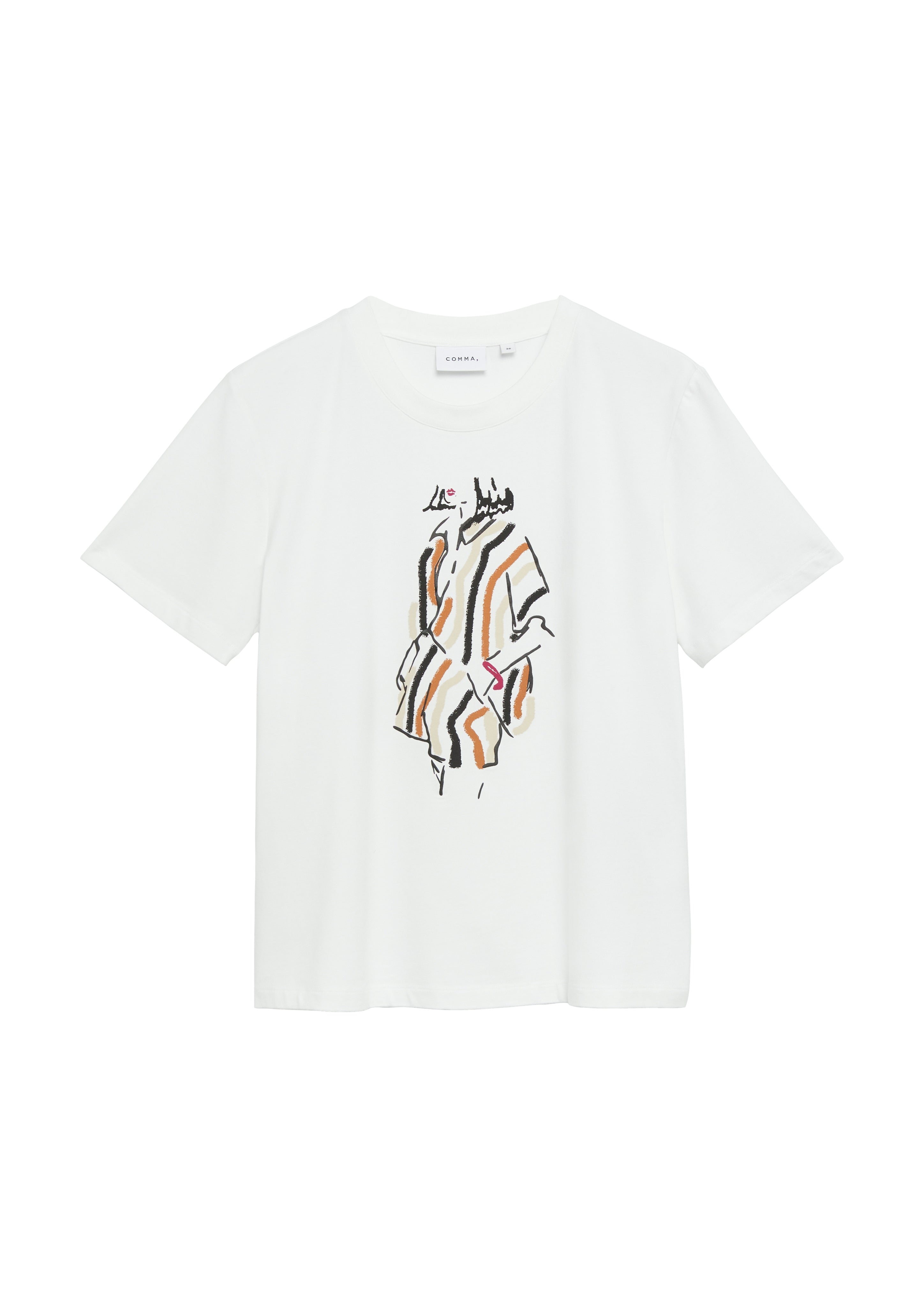 T-Shirt mit Artwork-Print