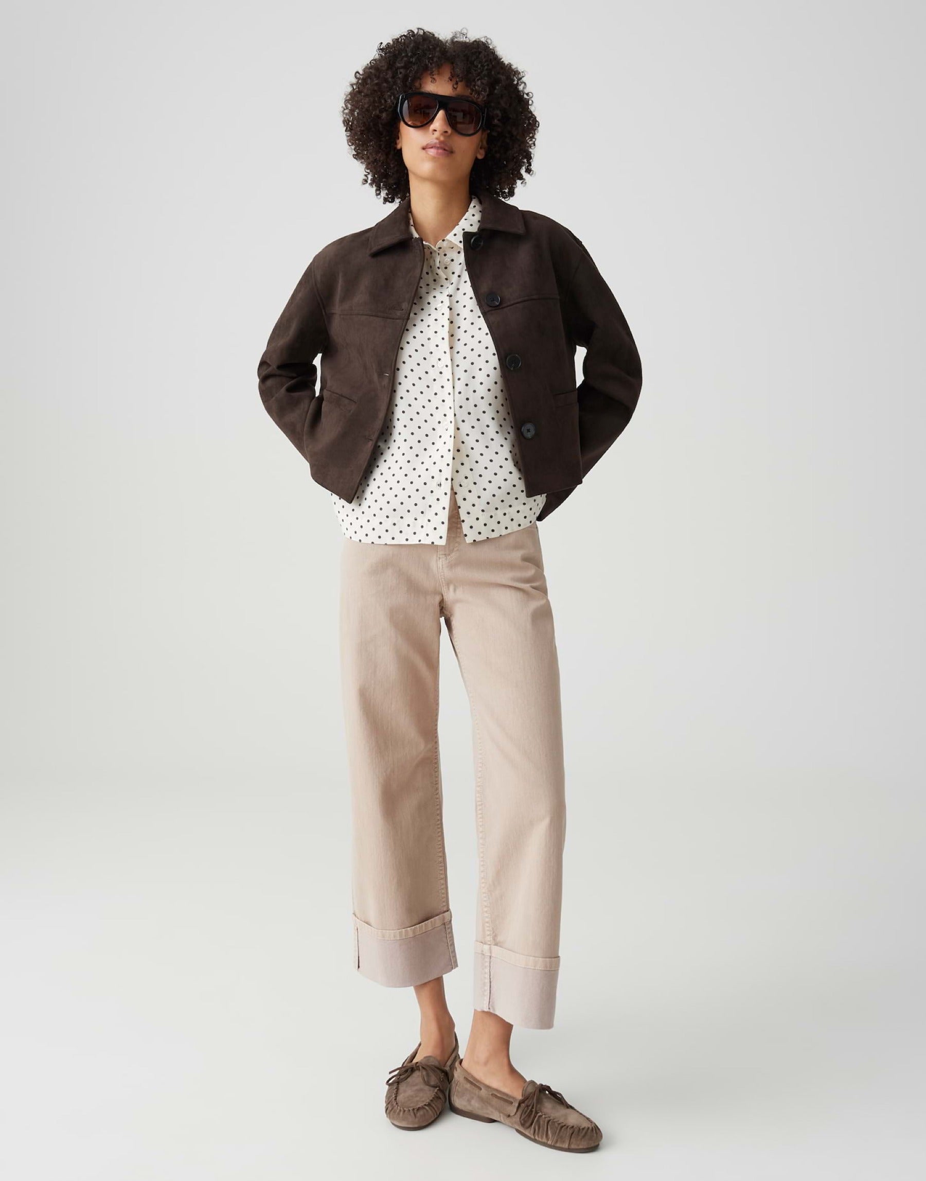 Kurzjacke HENSO in Velour Optik
