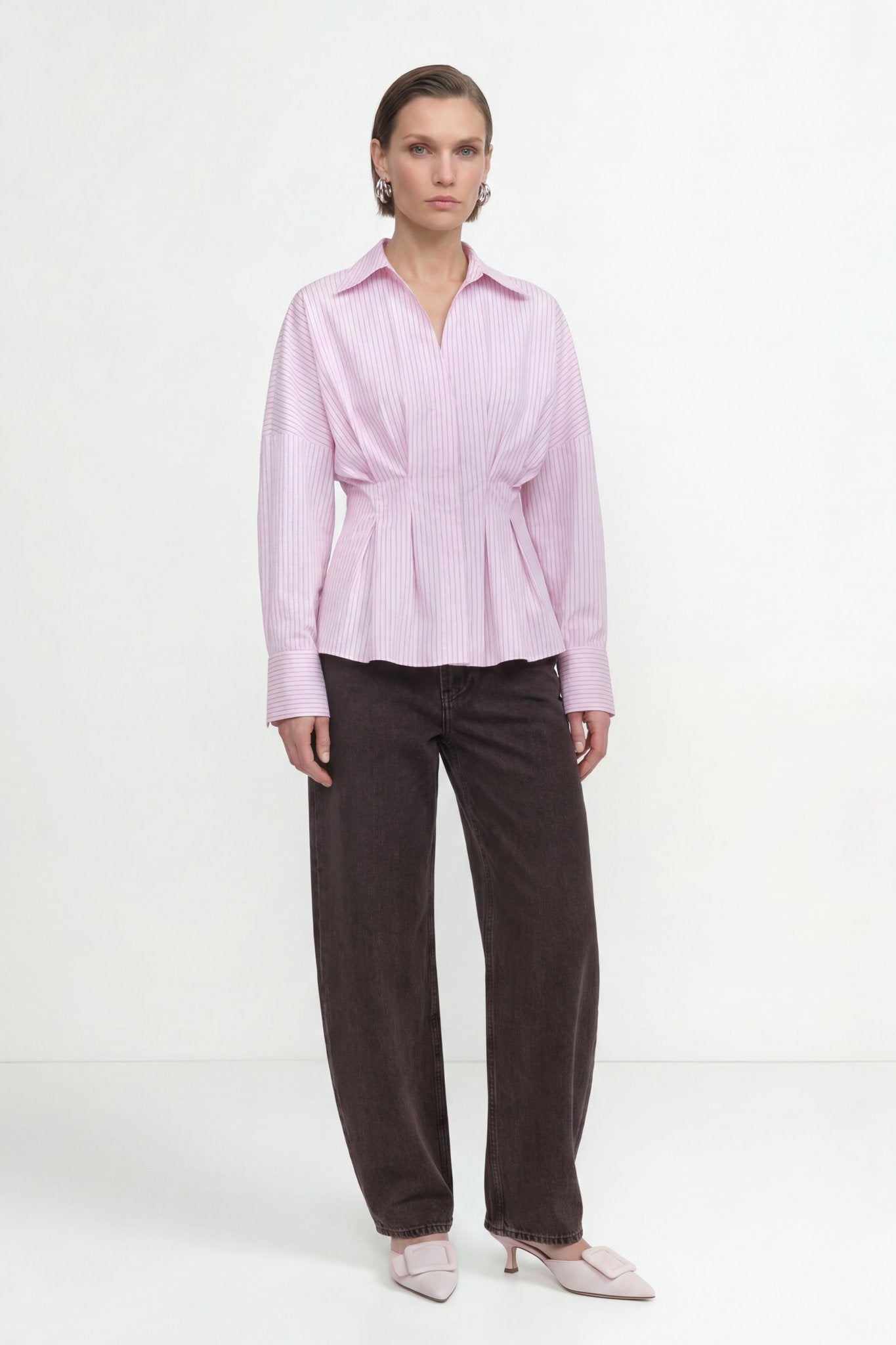Bluse mit Streifen