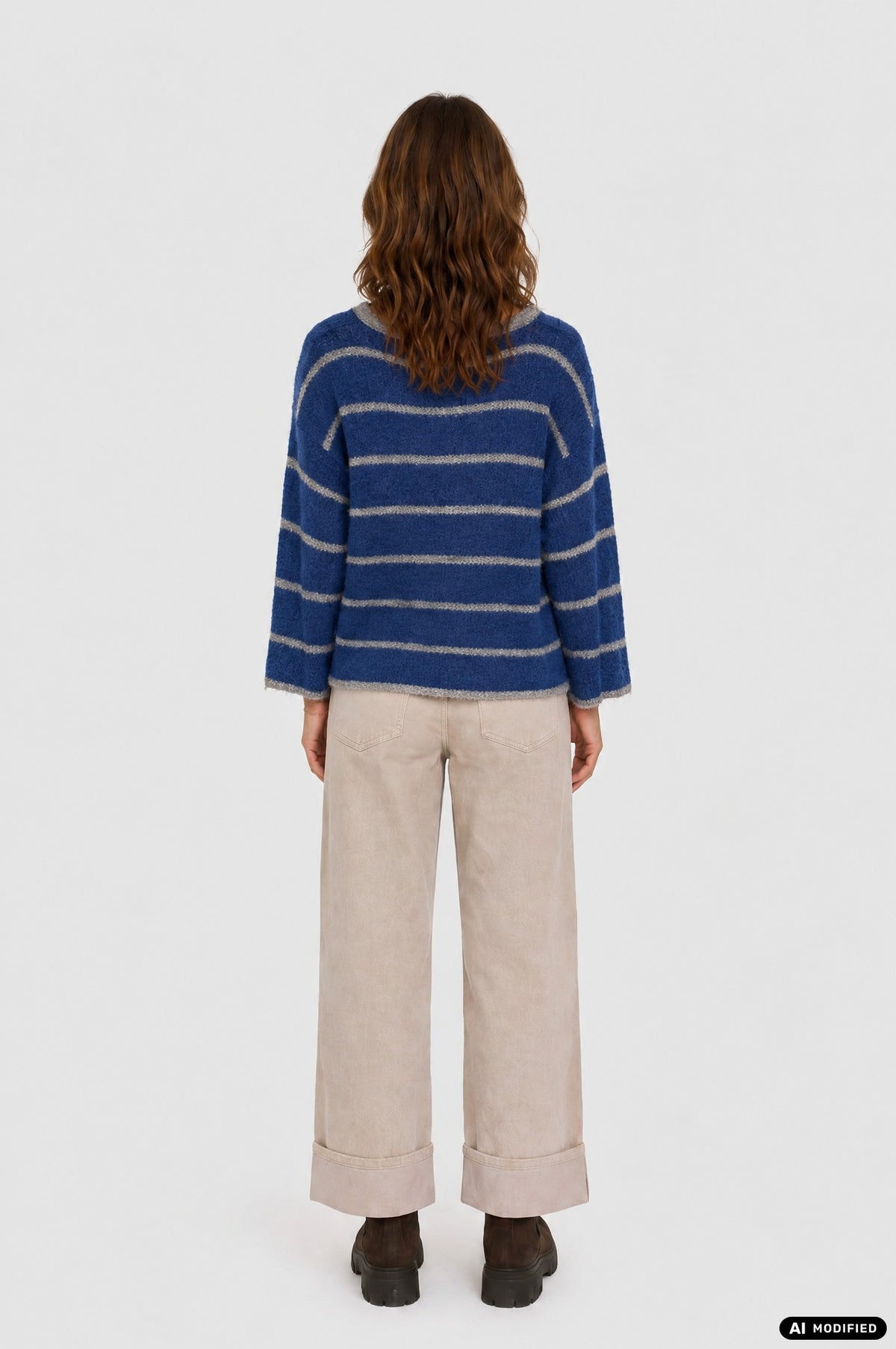 Strickjacke mit Streifen