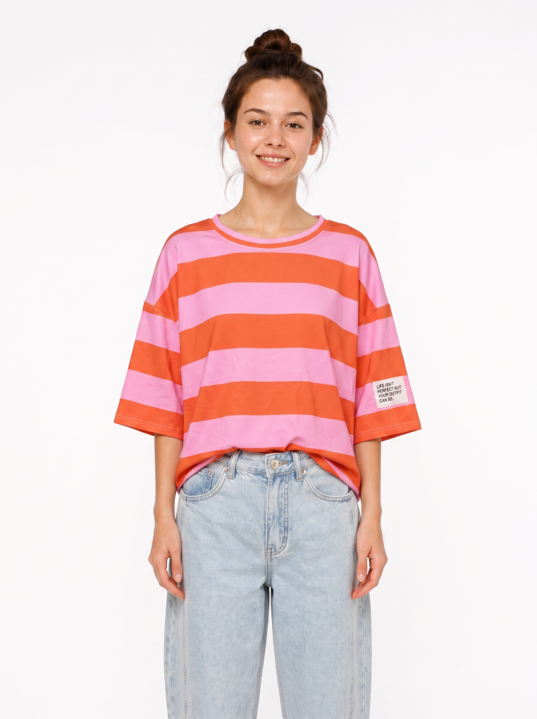 T-Shirt mit Streifen