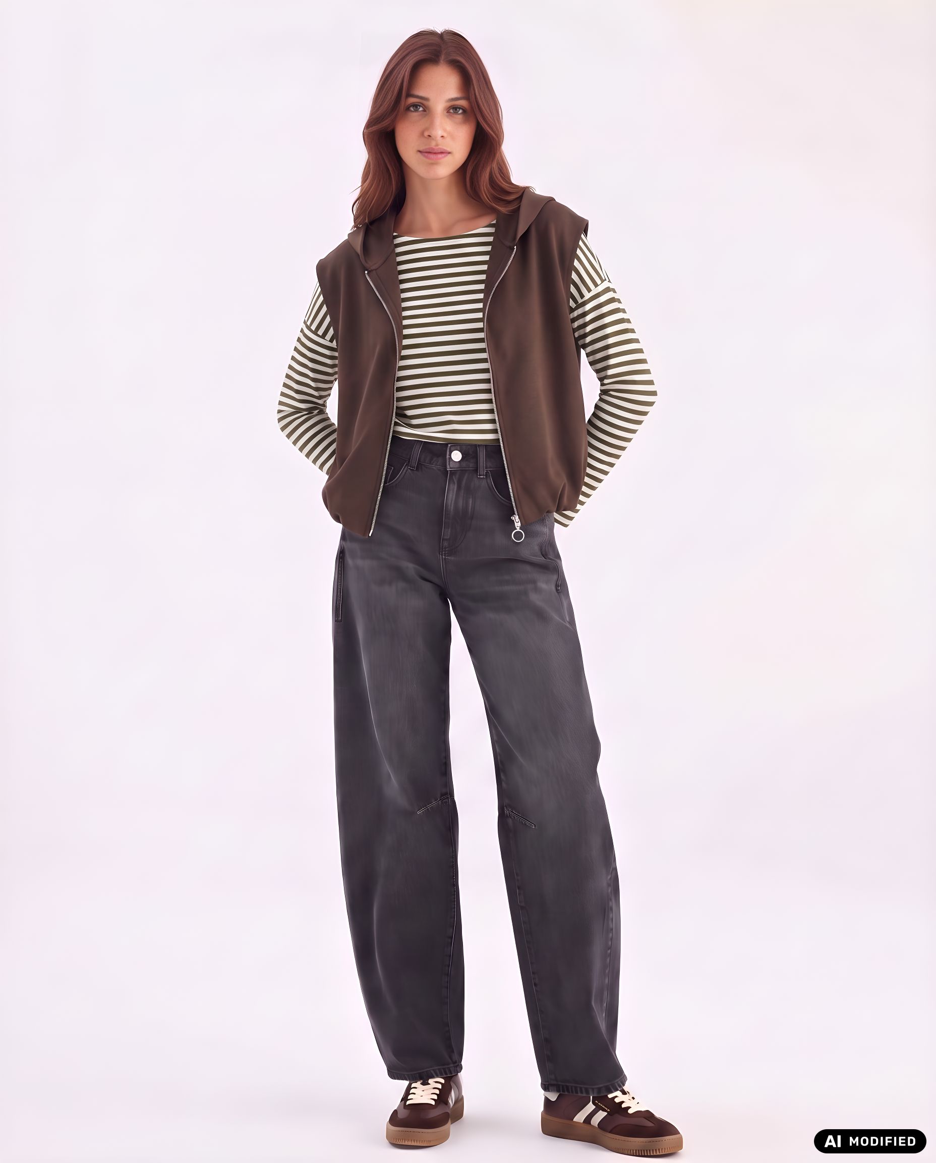 Sweatshirt mit U-Boot-Ausschnitt