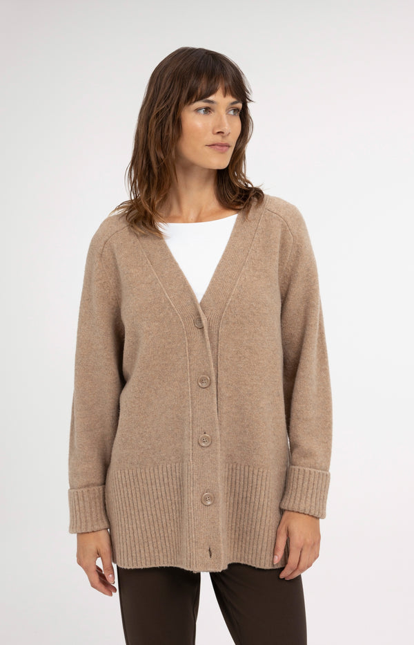 Oversize-Rippstrickcardigan
