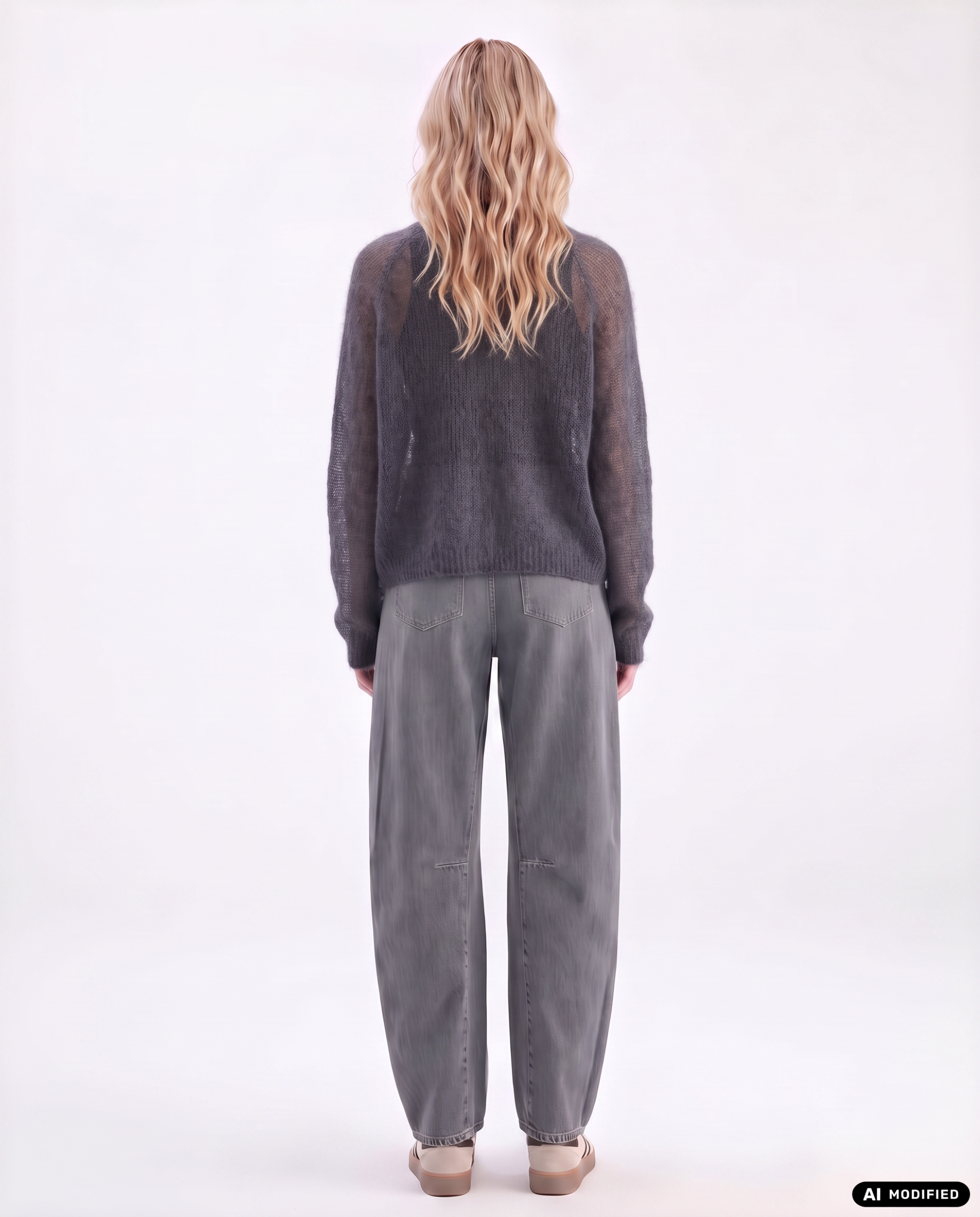 Strickjacke mit V-Ausschnitt