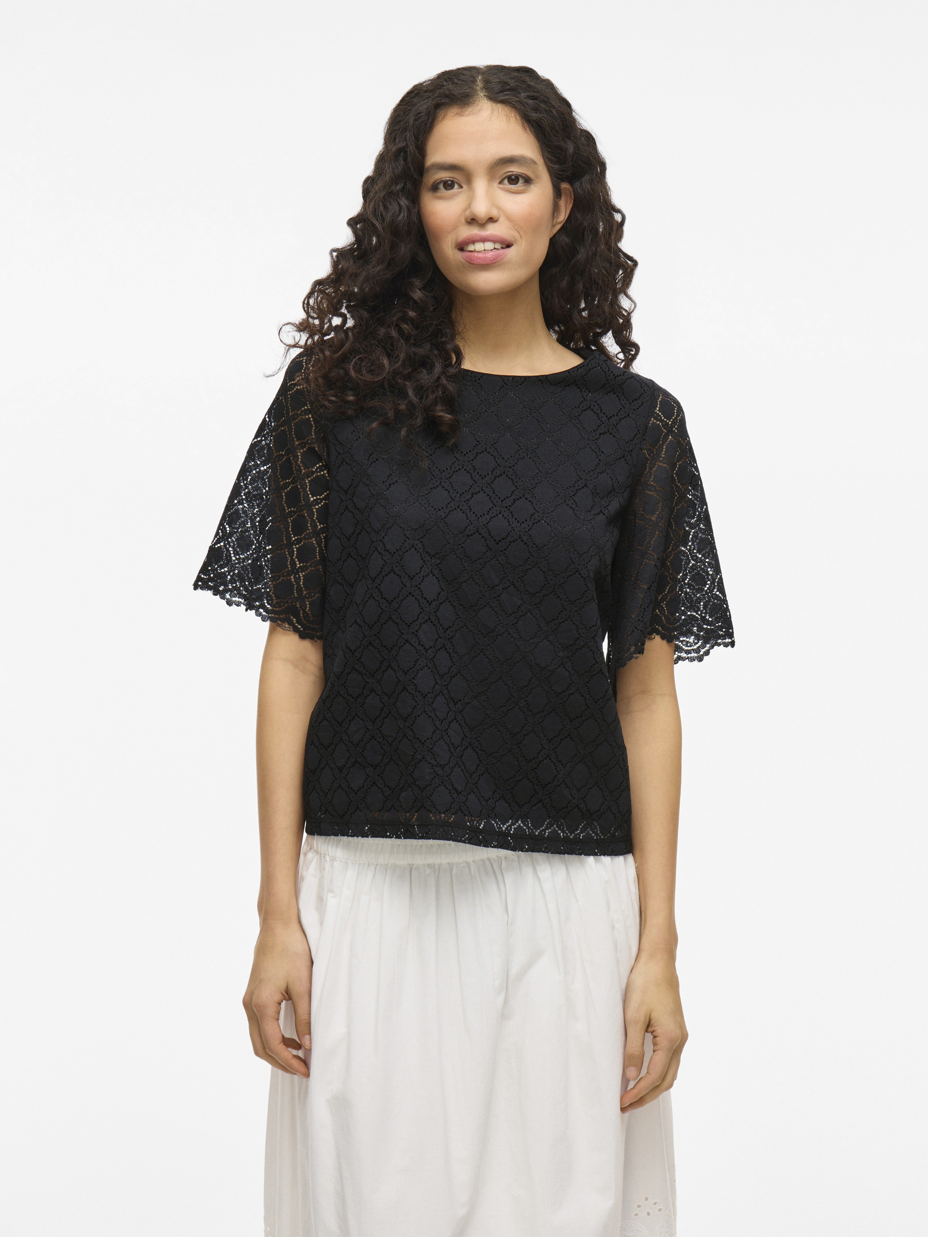 VILA T-Shirts Black Beauty
