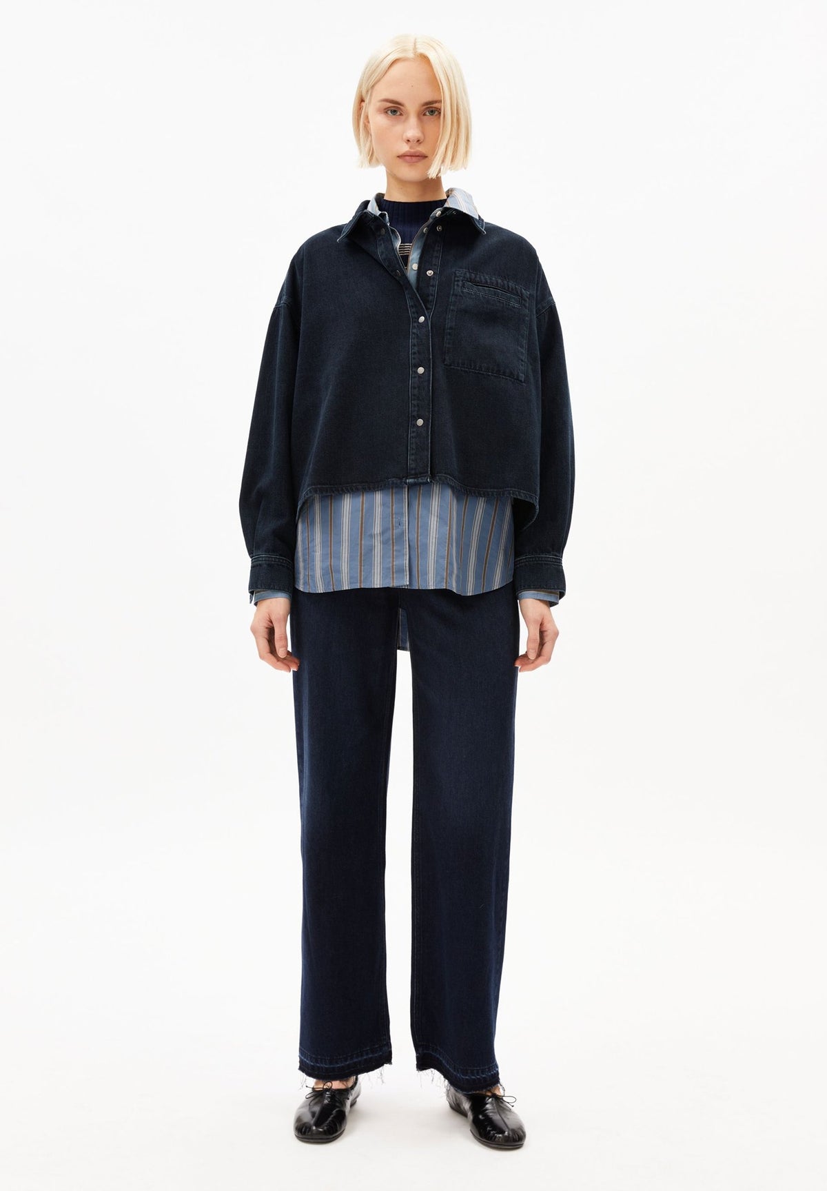 Denim-Bluse