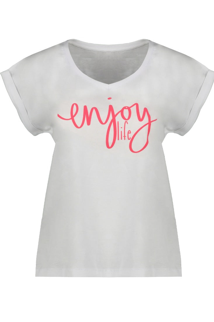 be famous T-Shirts White - Puffy Hot Pink