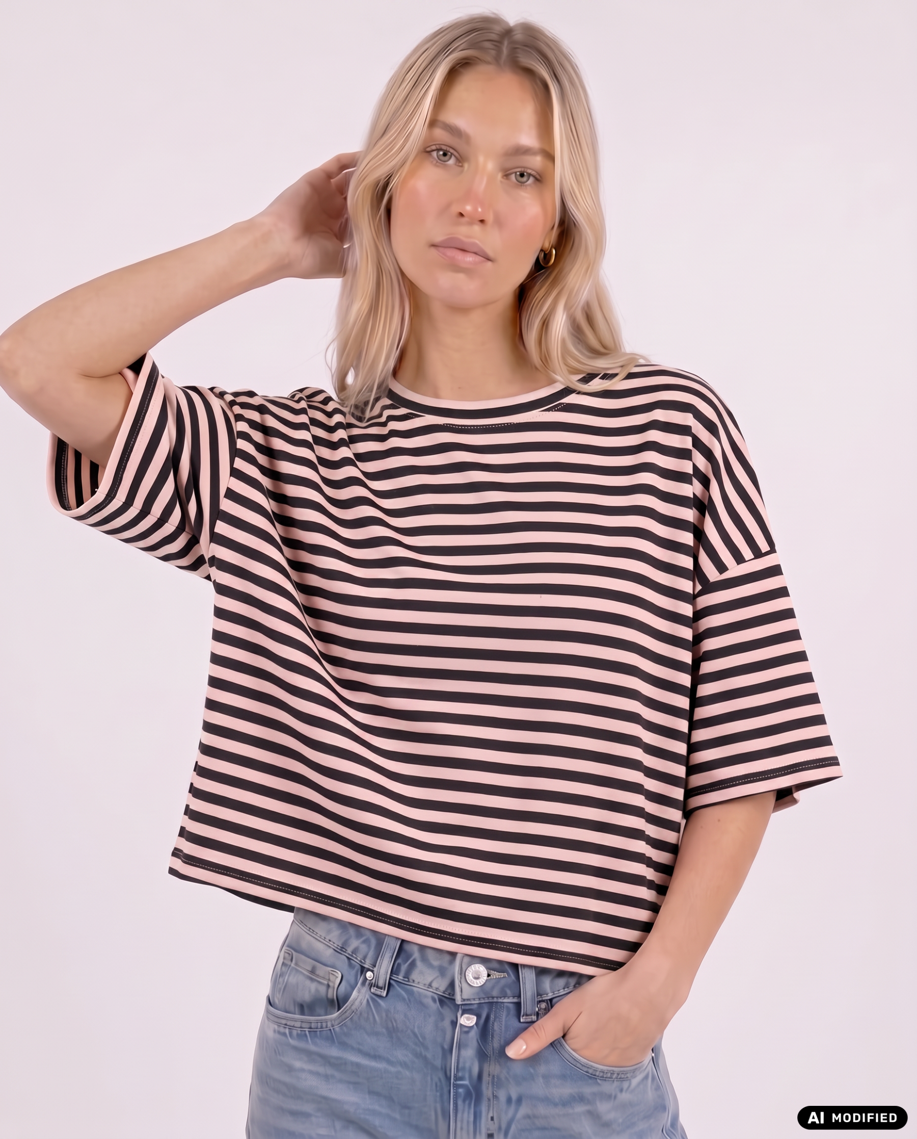 T-Shirt mit Streifen