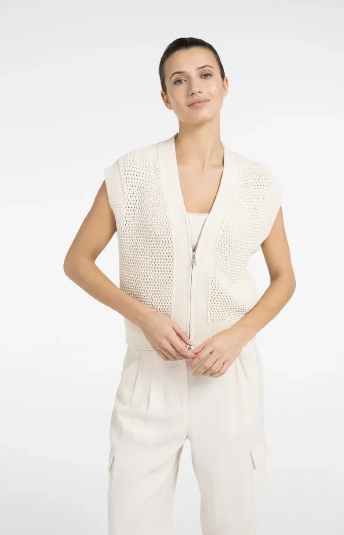 Ärmelloser Cardigan