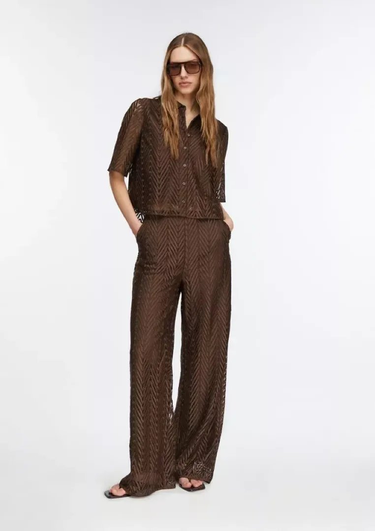 Comma Blusen Brown