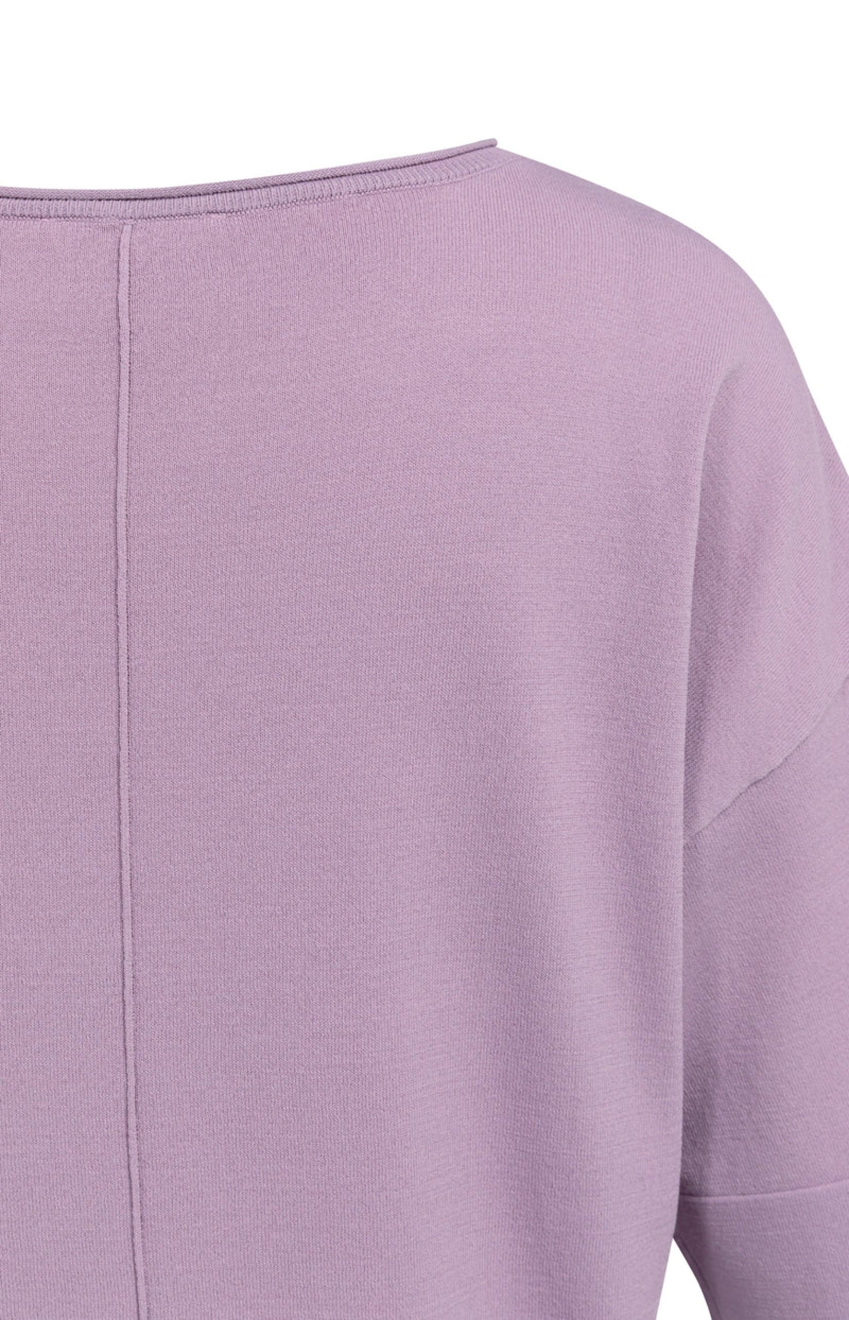 Oversize-Feinstrick-Pullover mit U-Boot-Ausschnitt
