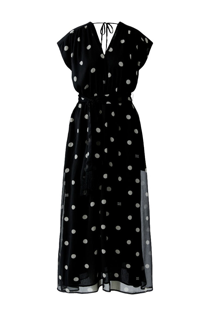 Maxikleid mit Punkten