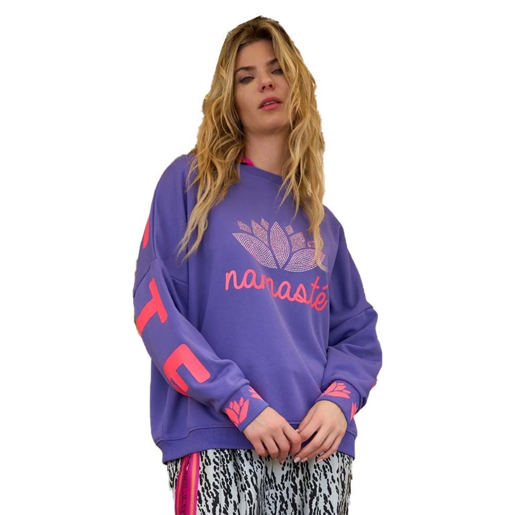 miss goodlife Sweatshirts Lilac/Neonpink