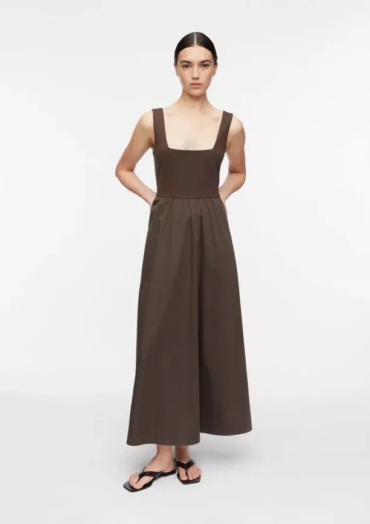 Kleid mit Popeline-Rock