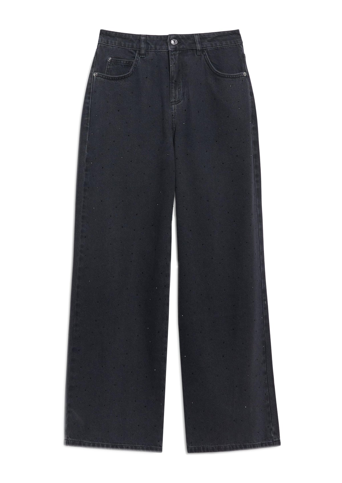 Jeanshose mit Schmucksteinen