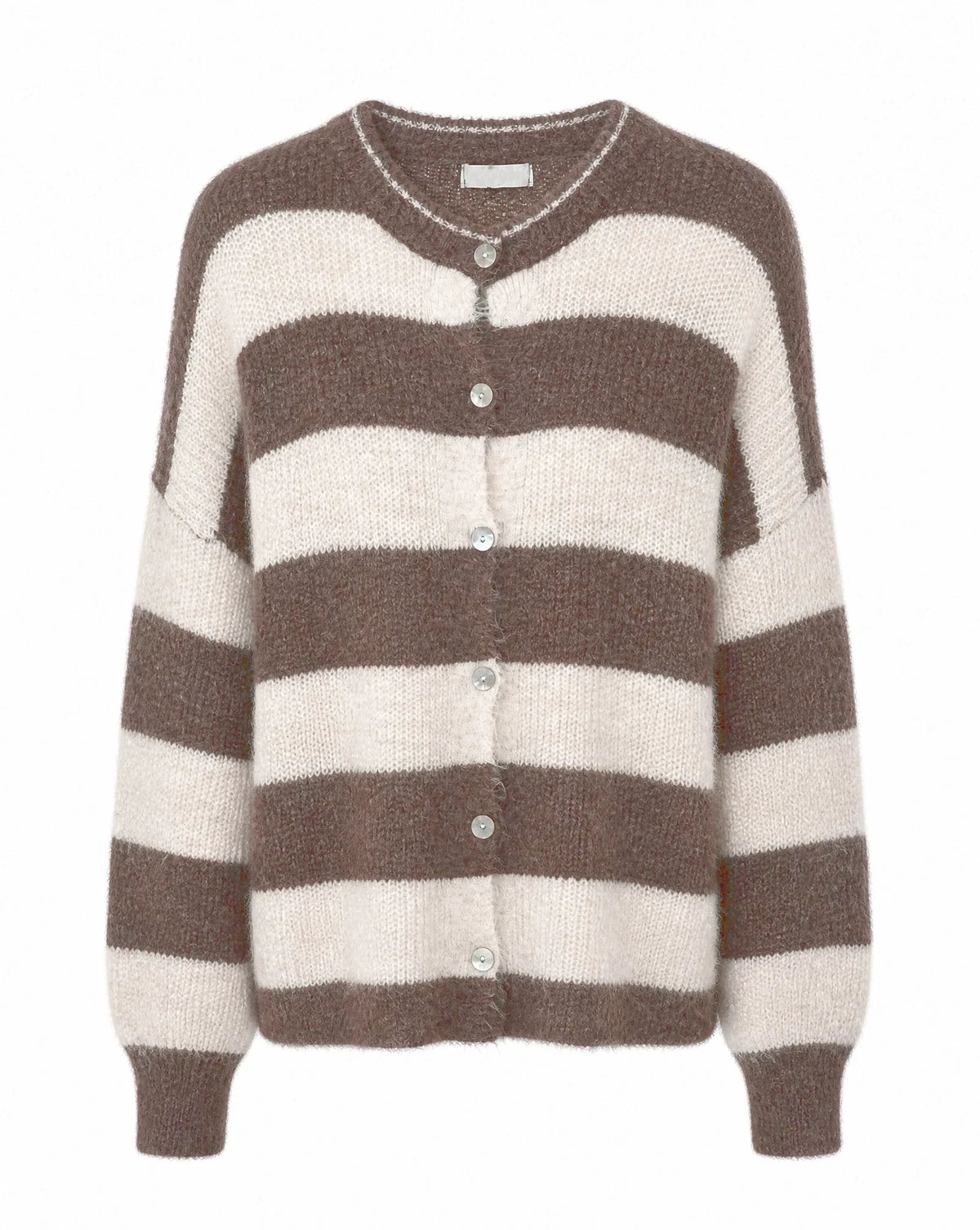 Strickjacke mit Streifen