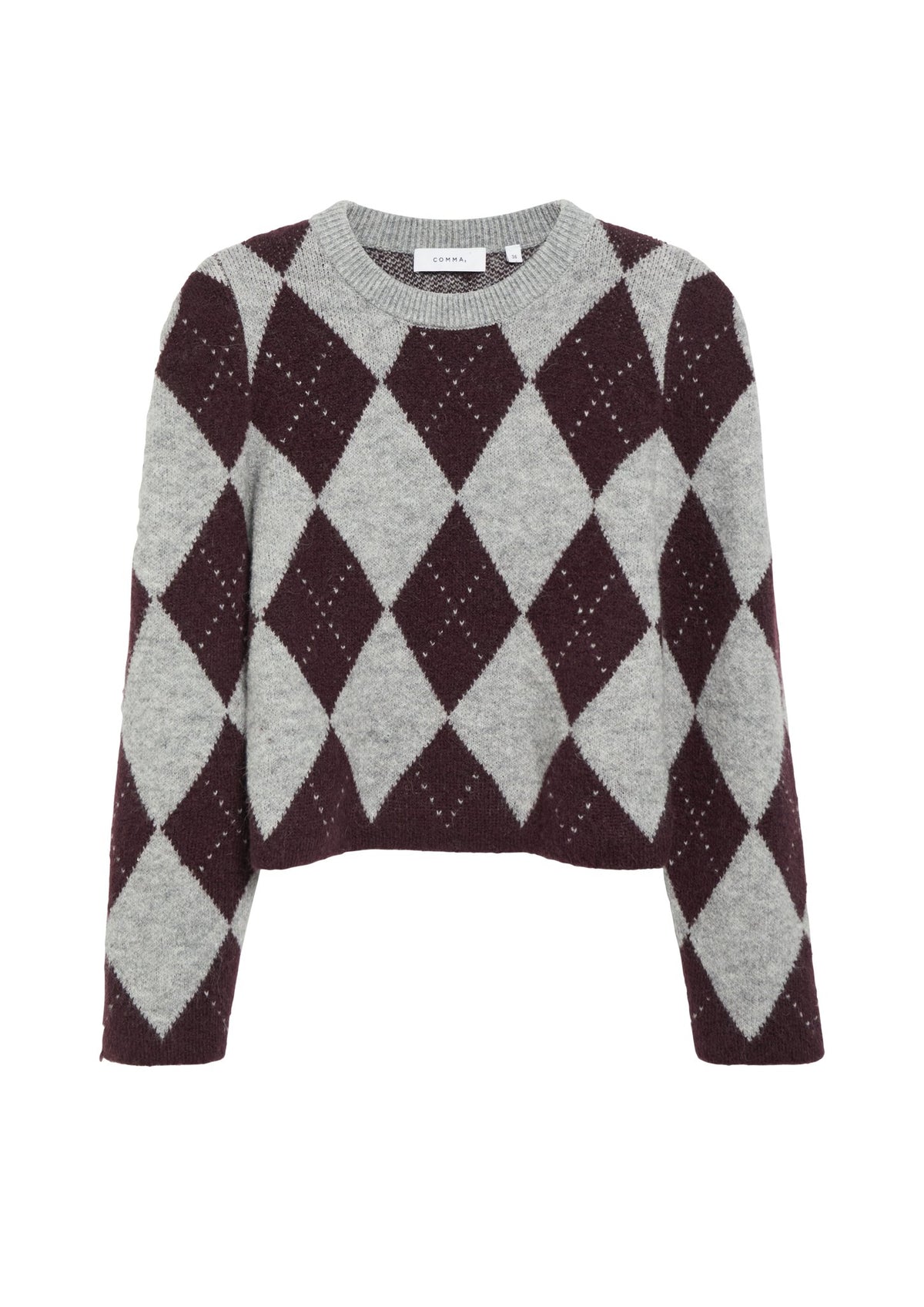 Strickpullover mit Argyle-Muster