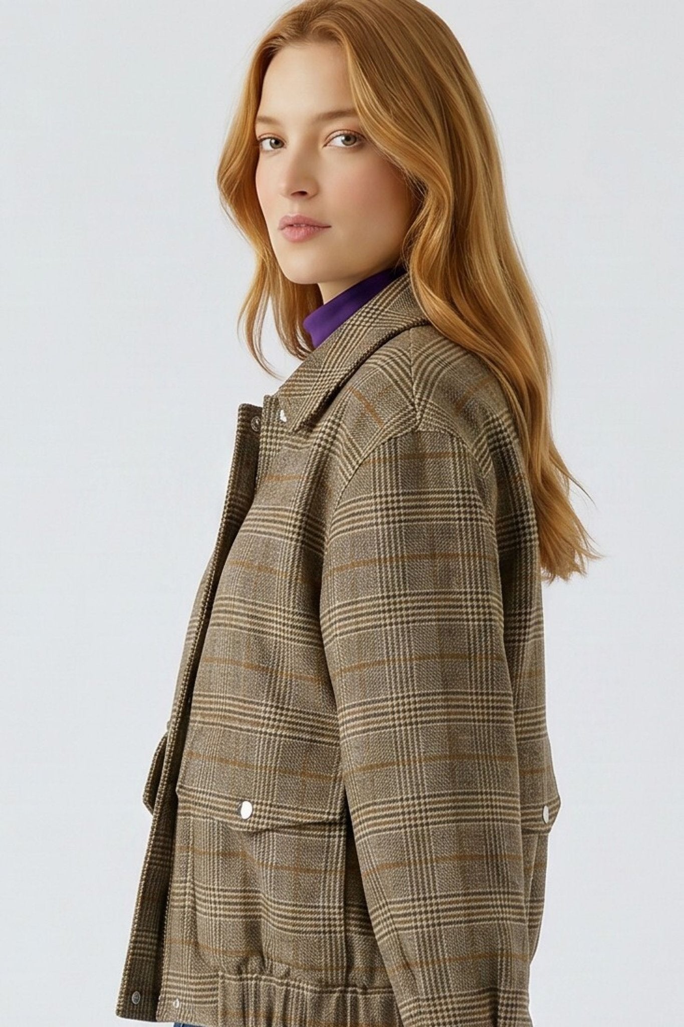 Blouson mit Karomuster