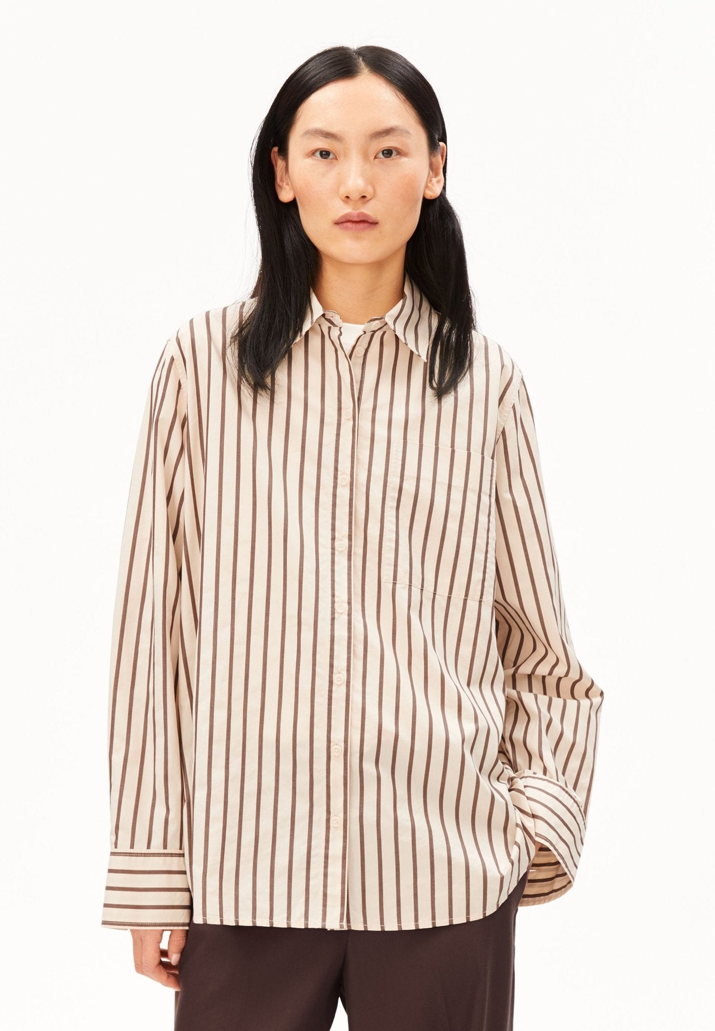 Bluse mit Streifen
