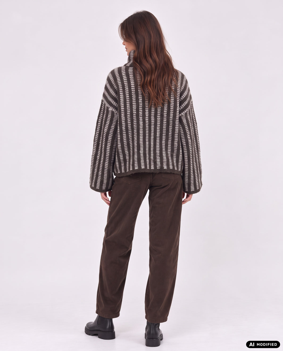 Strickjacke mit Streifen