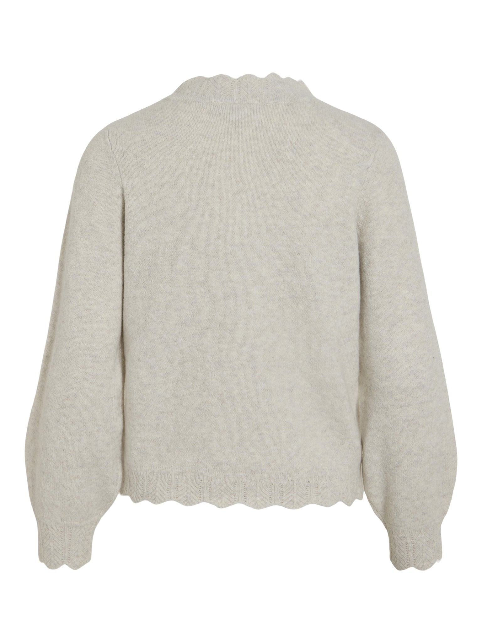 VILA Strickpullover Super Light Natural Melan