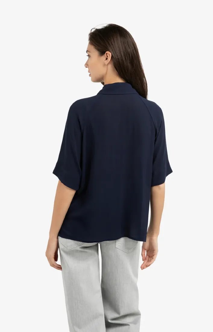 Yaya Polos Navy Blazer Blue