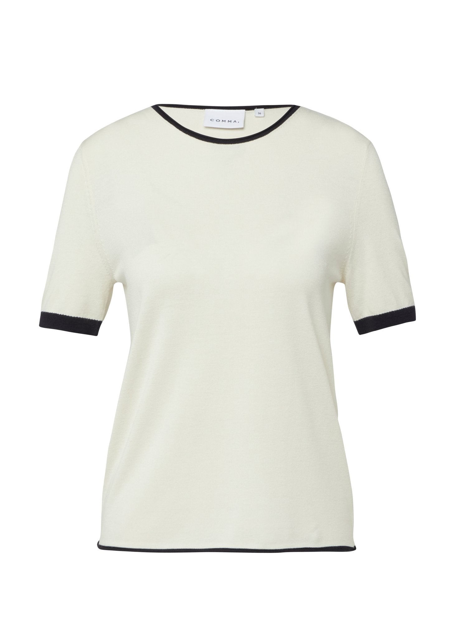Comma Strickpullover White