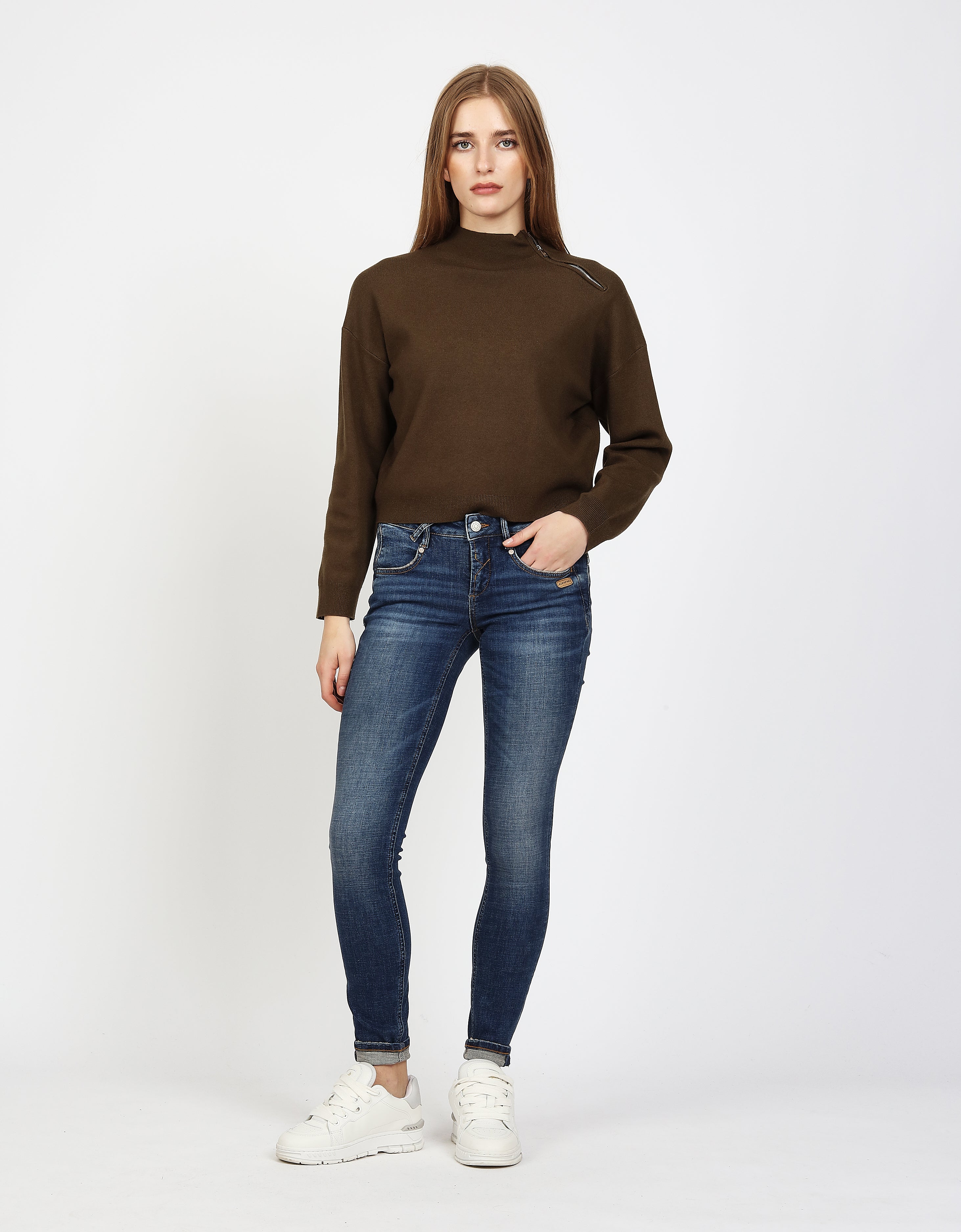 Gang Skinny Fit Basic Cross Hatch