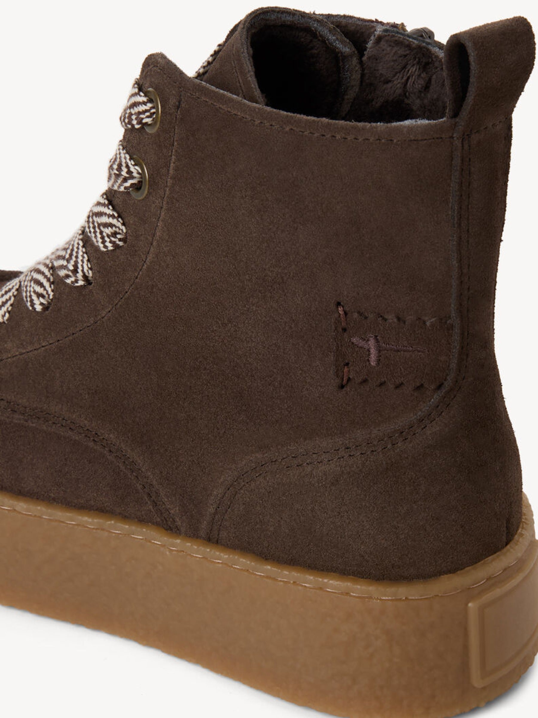 Lace Boot aus Veloursleder