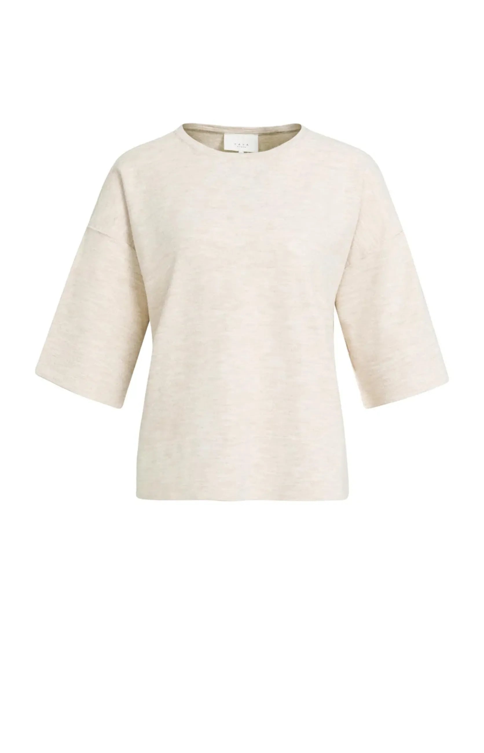 Oversize-Shirt aus Feinstrick mit halblangen Ärmeln