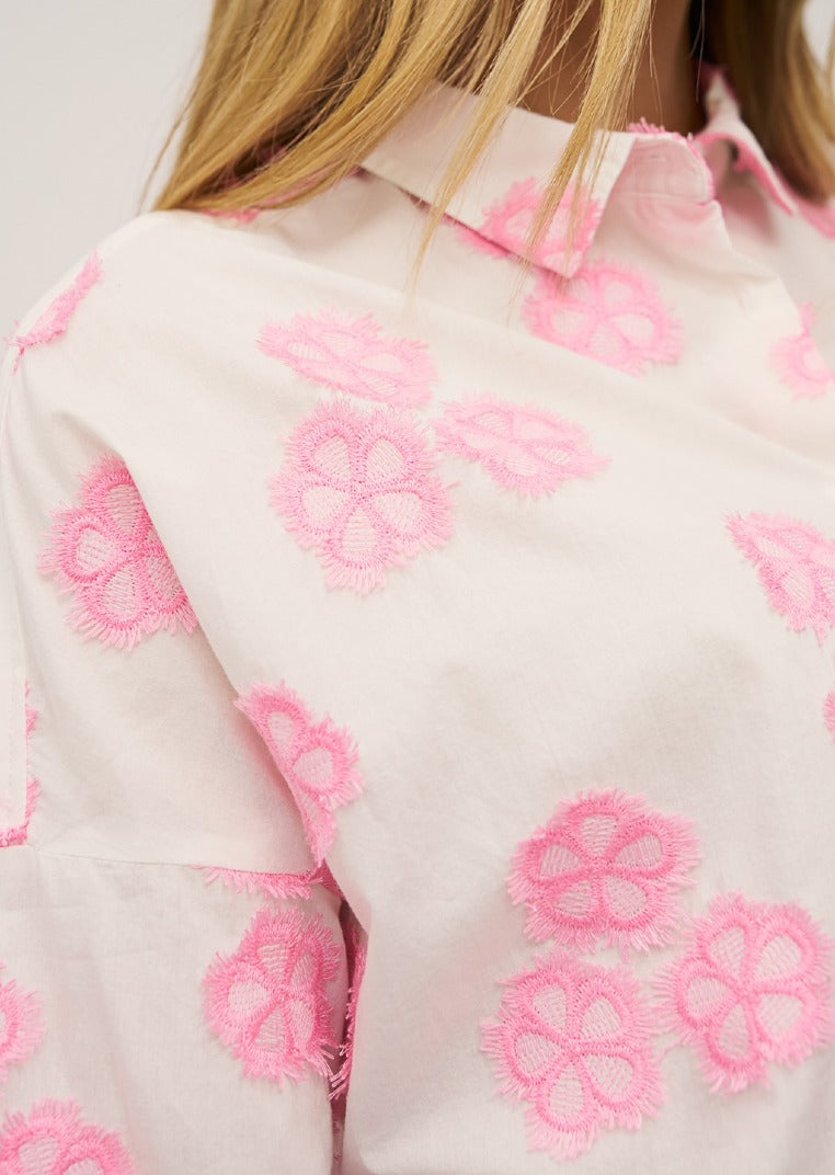 0039 Italy Blusen Pastel Pink