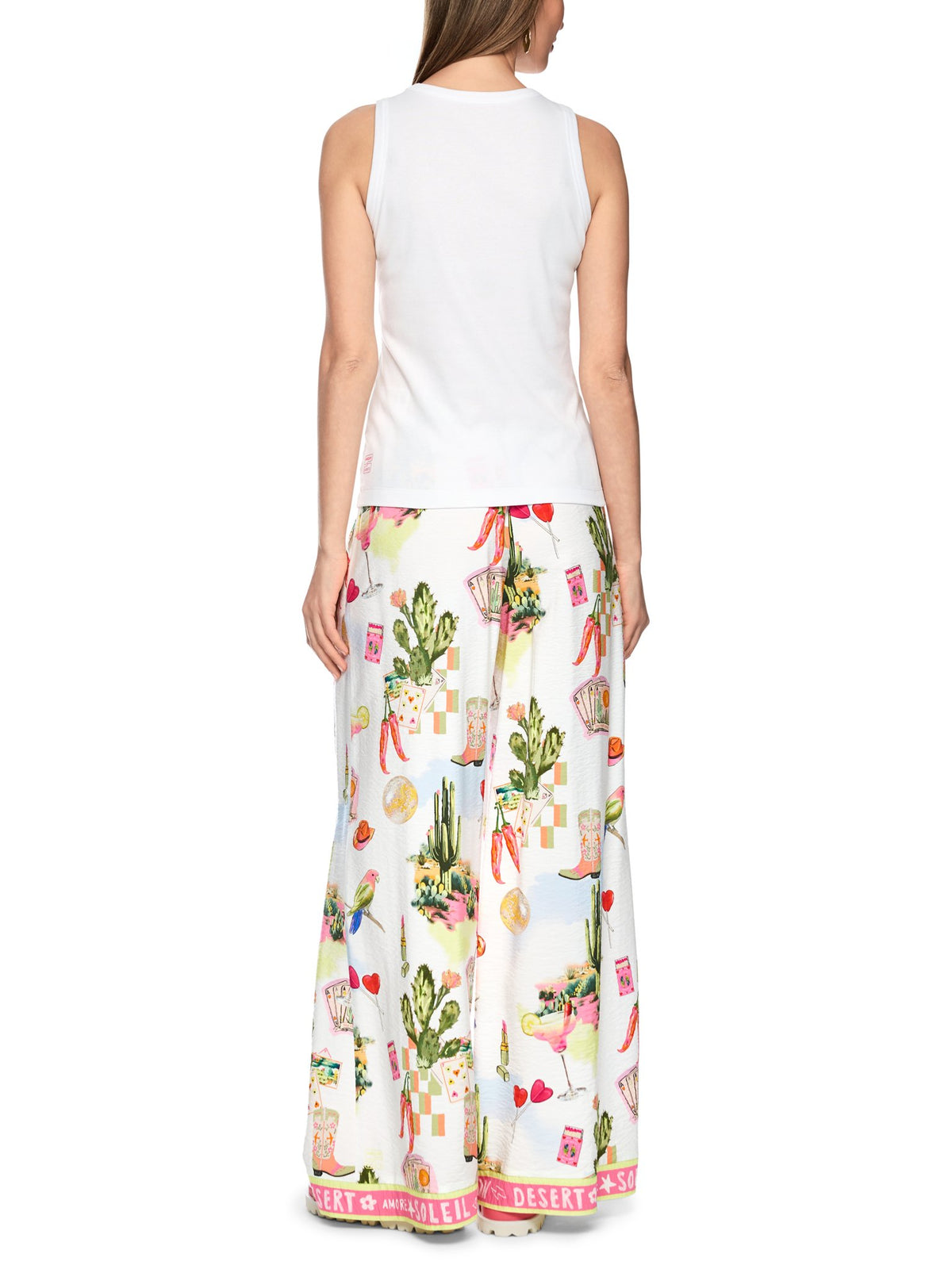 Top mit Kaktus-Print