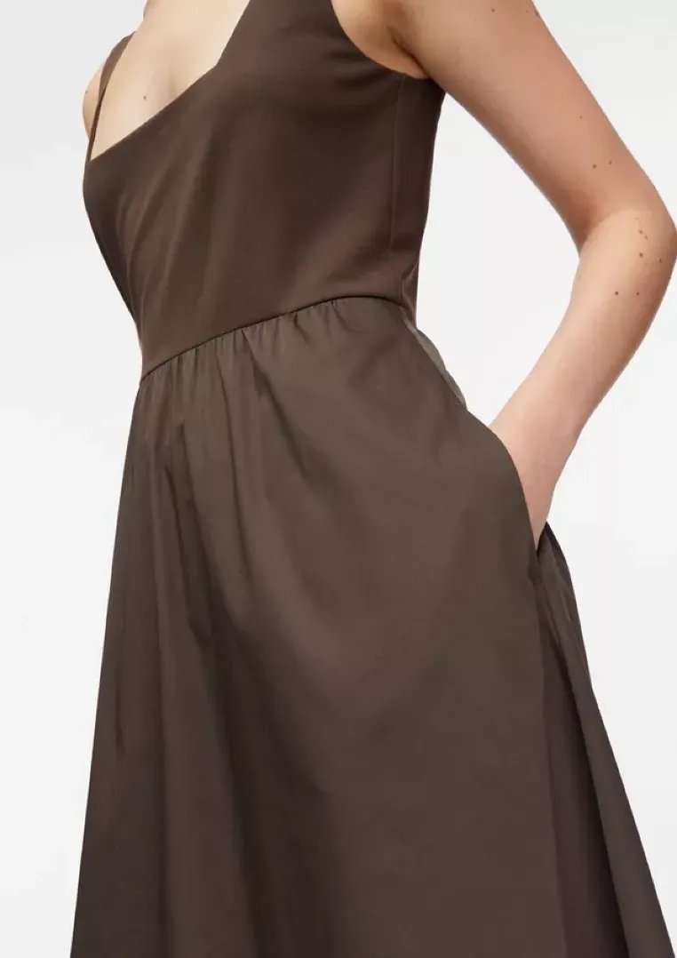 Kleid mit Popeline-Rock