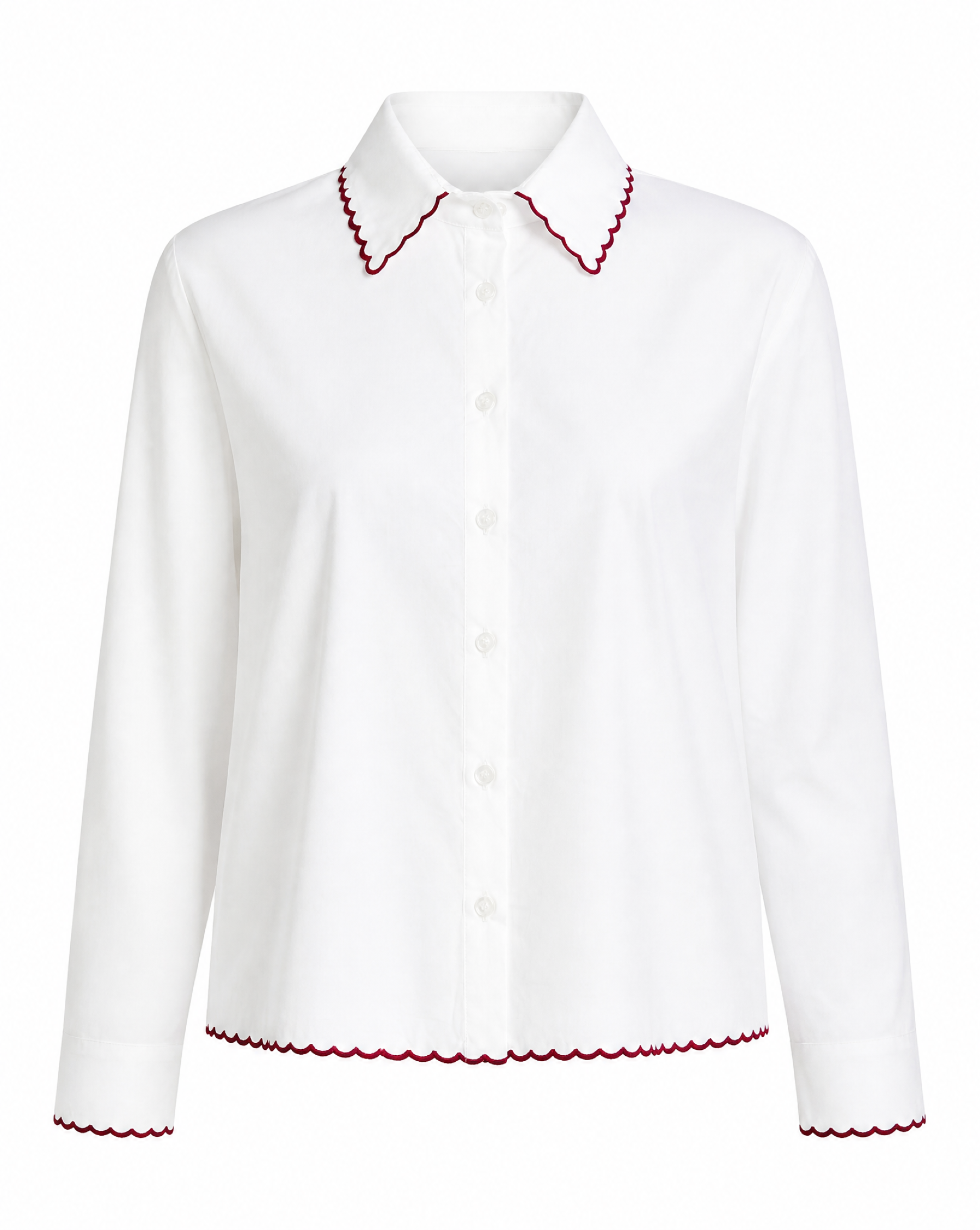 Bluse mit Ziernähten