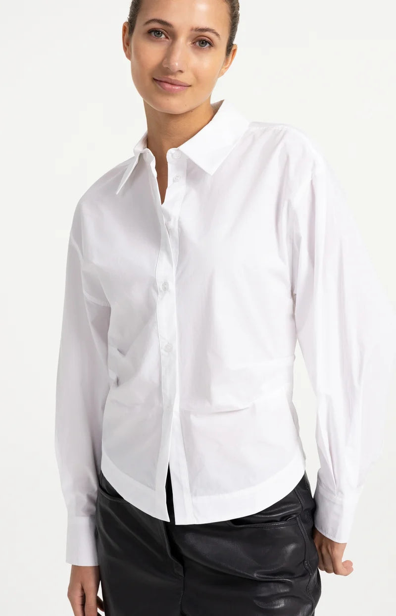 Bluse mit Zierfalte