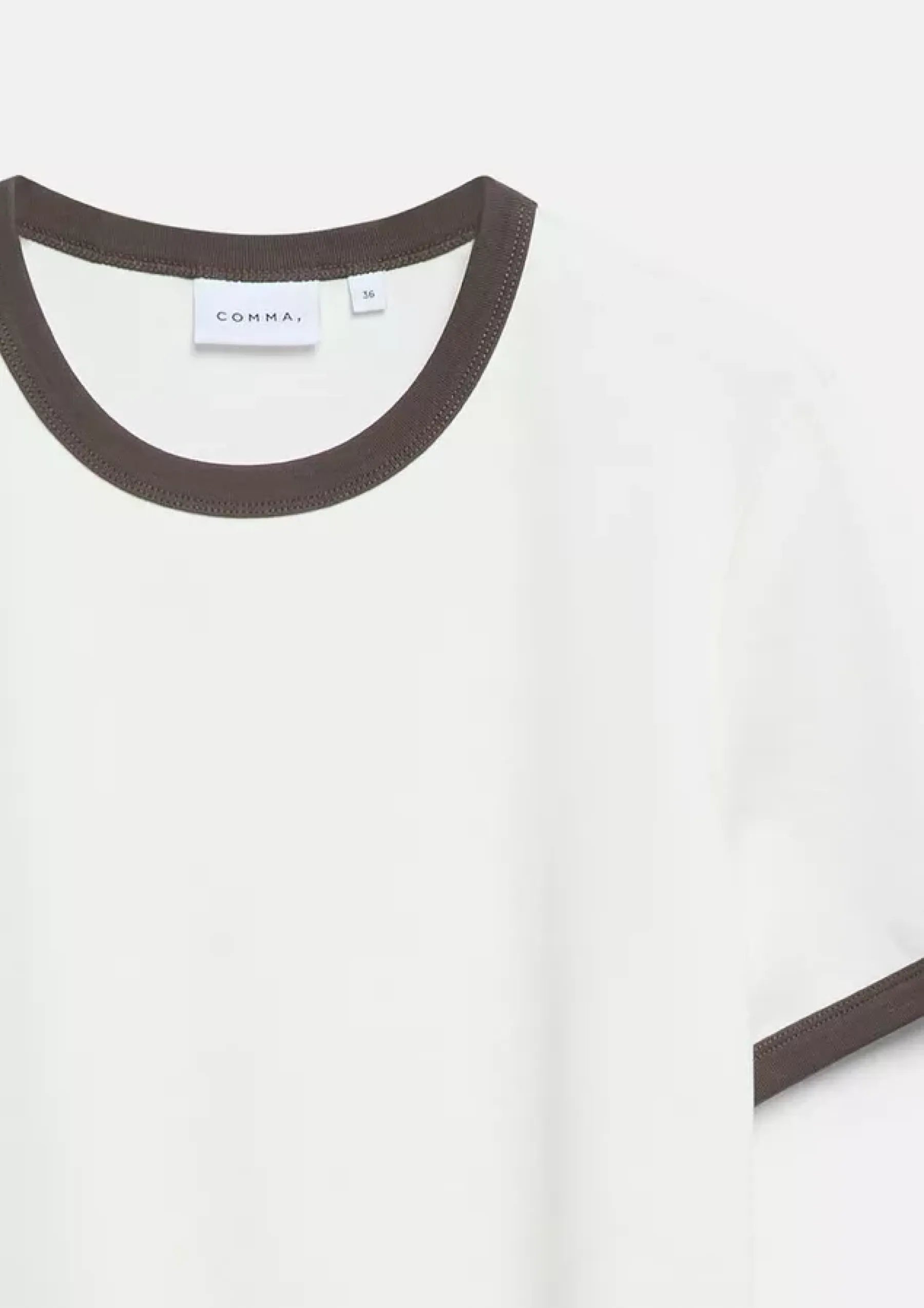 T-Shirt mit Kontrast-Details