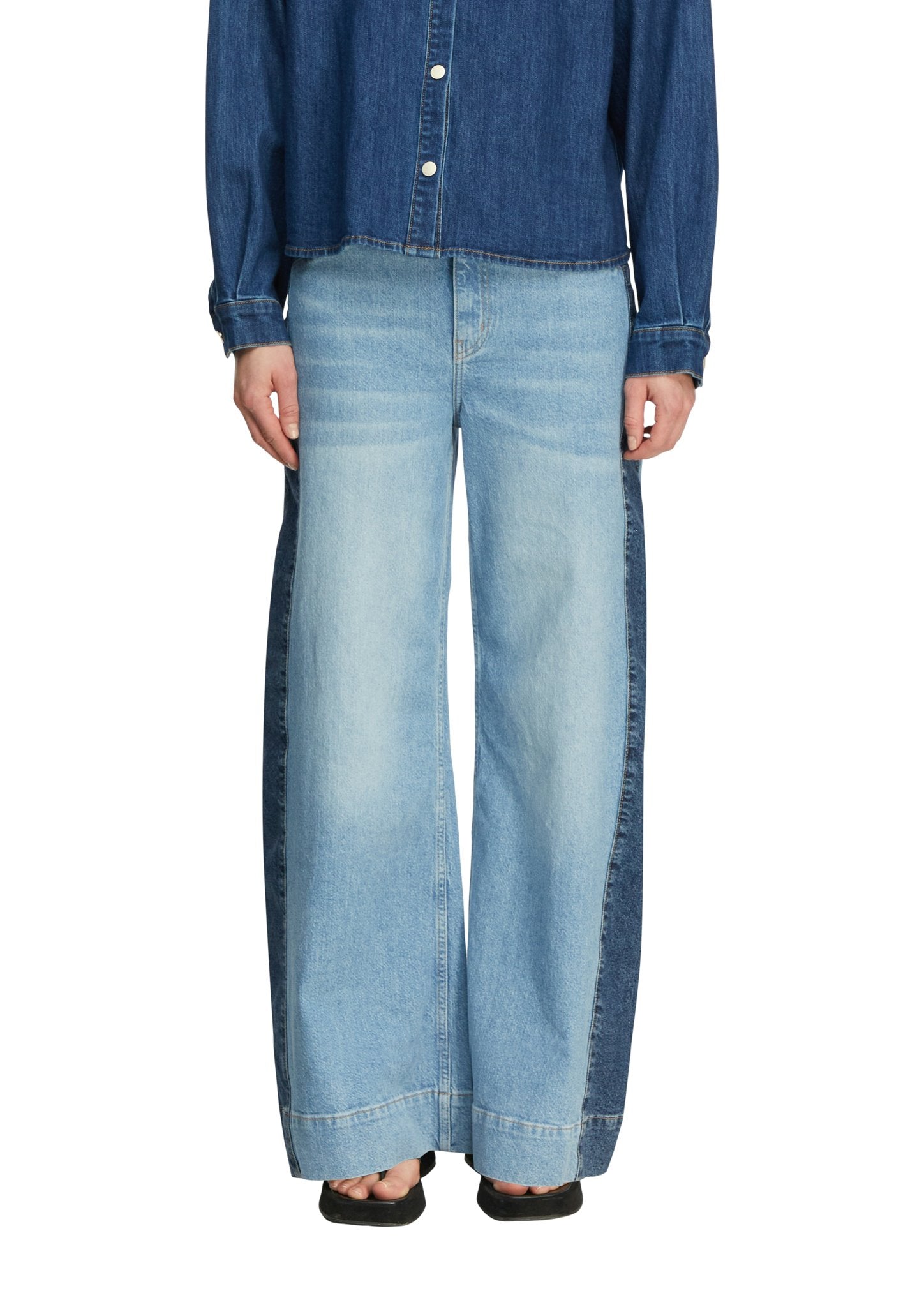 Comma Wide Leg Blue