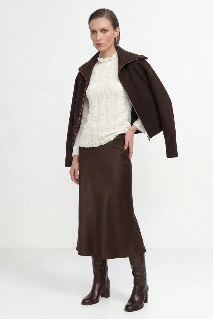 Bluse mit Stehkragen