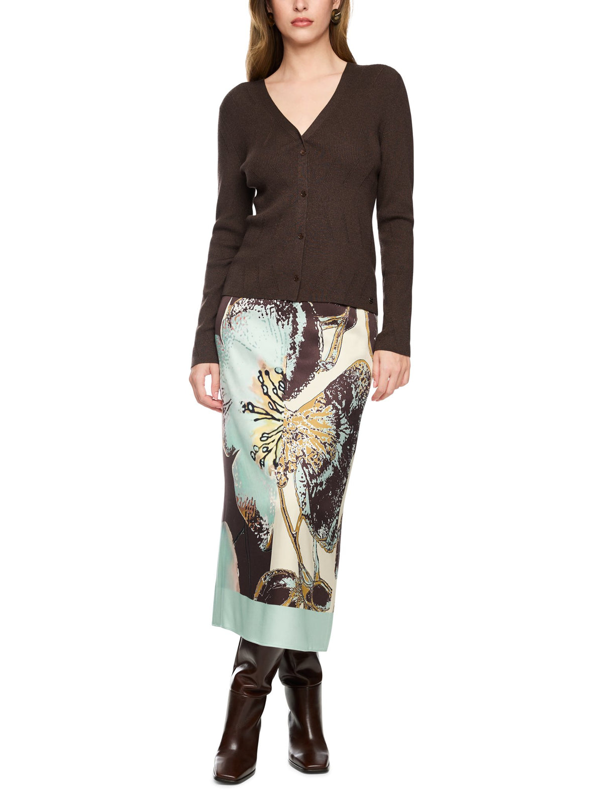 Cardigan mit Lurex-Schimmer