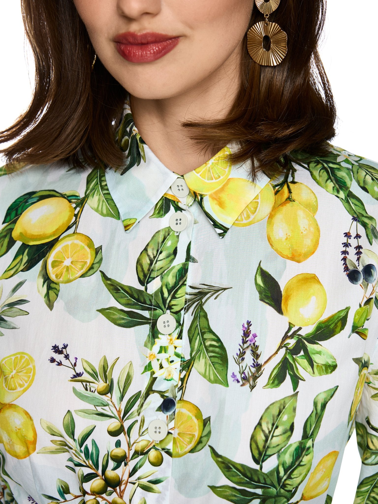 Kleid mit Zitronenprint