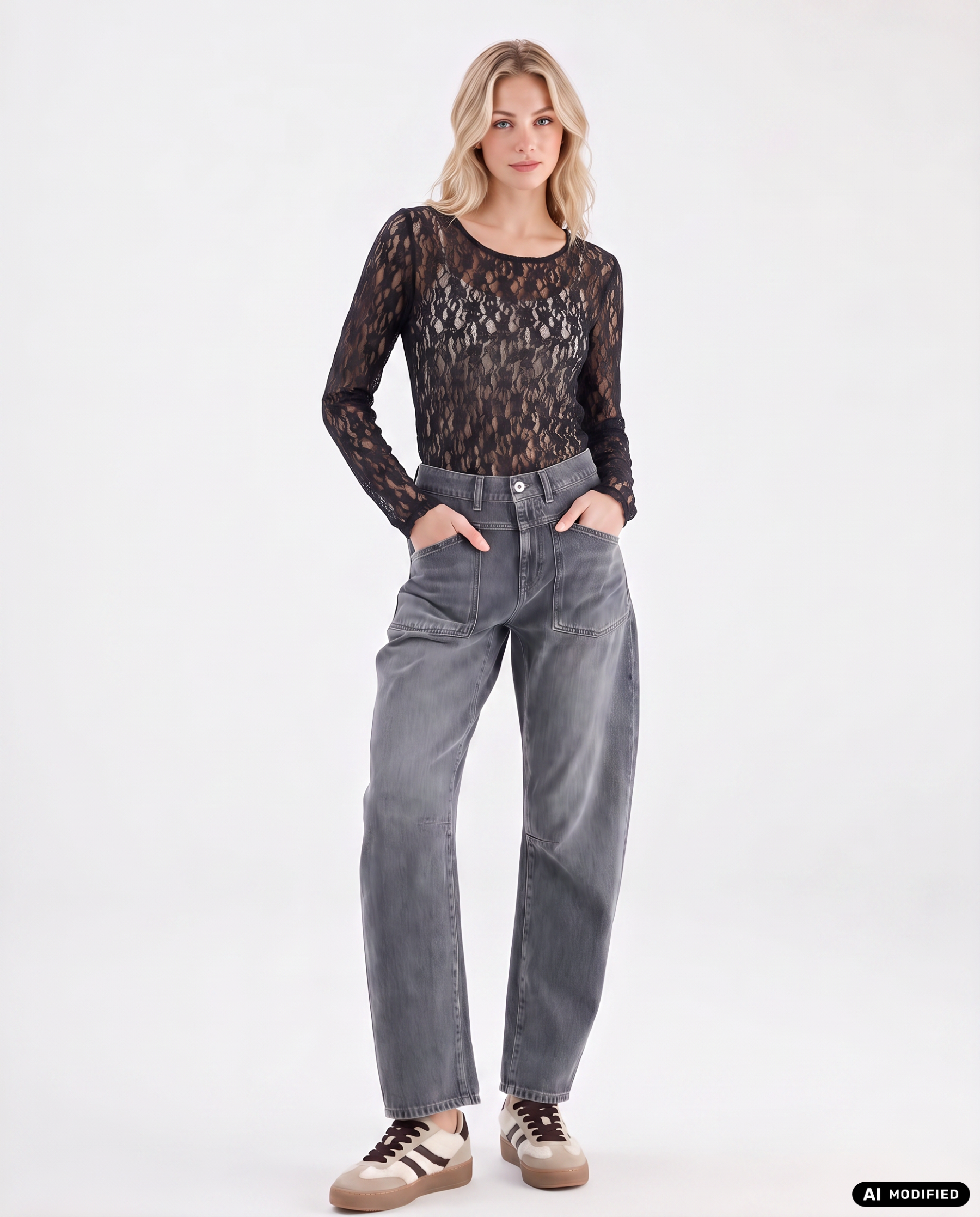 Longsleeve mit Spitze