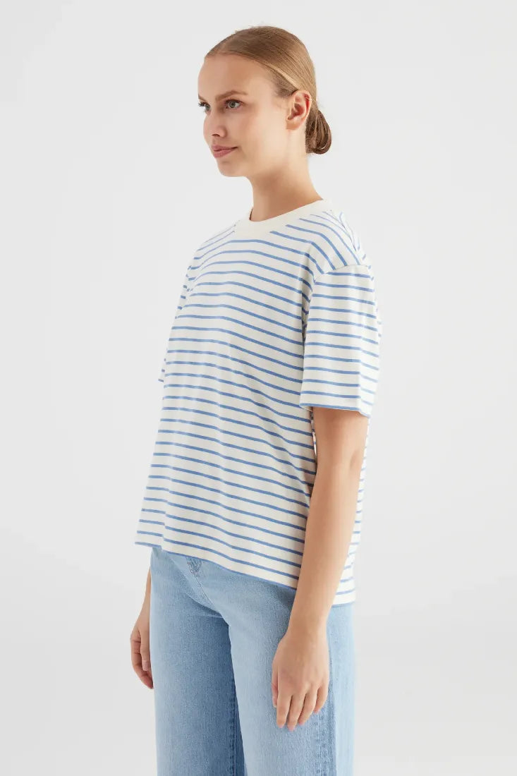 Cup of Joe T-Shirts Striped Blue