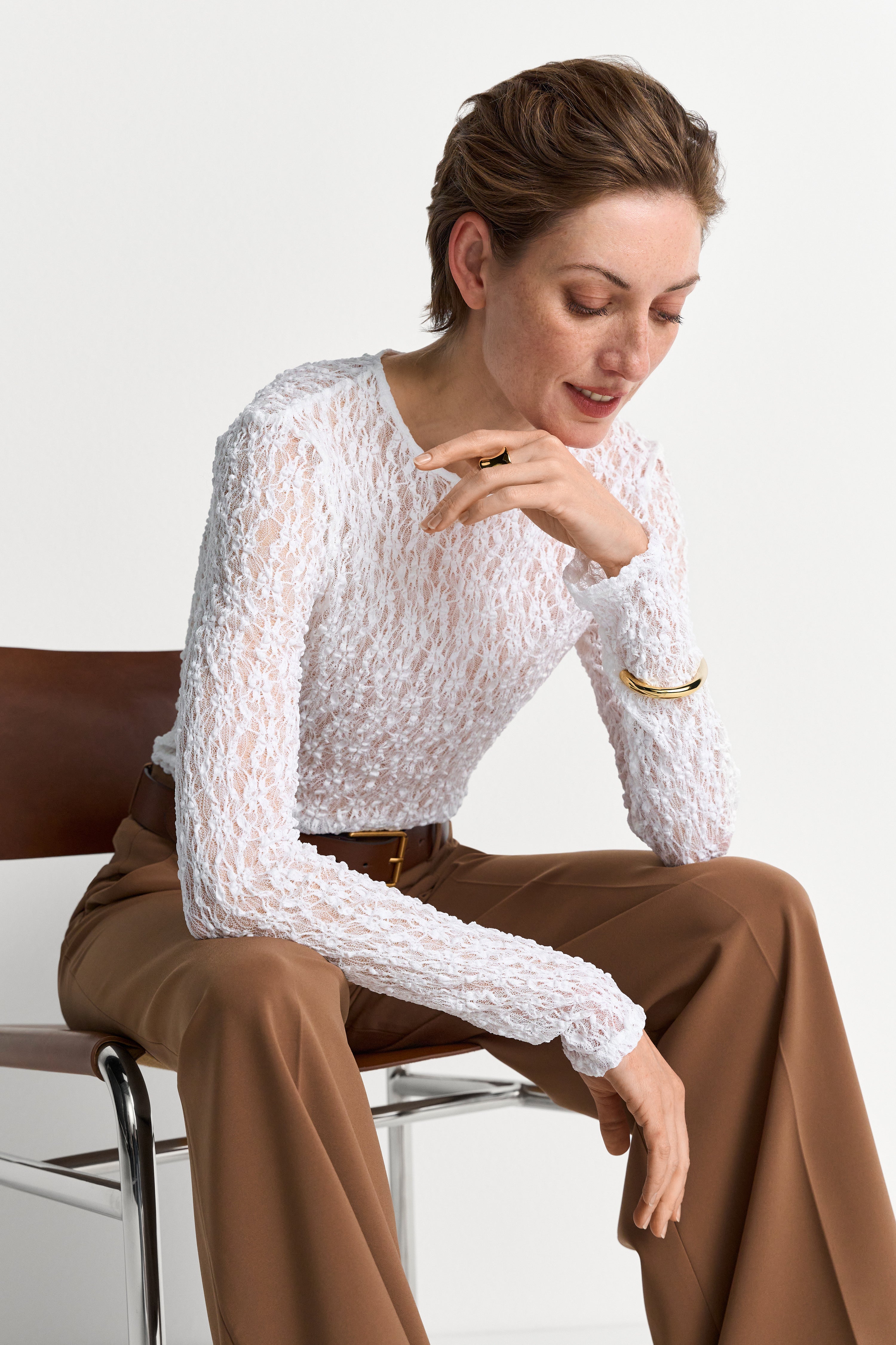 Longsleeve aus Spitze