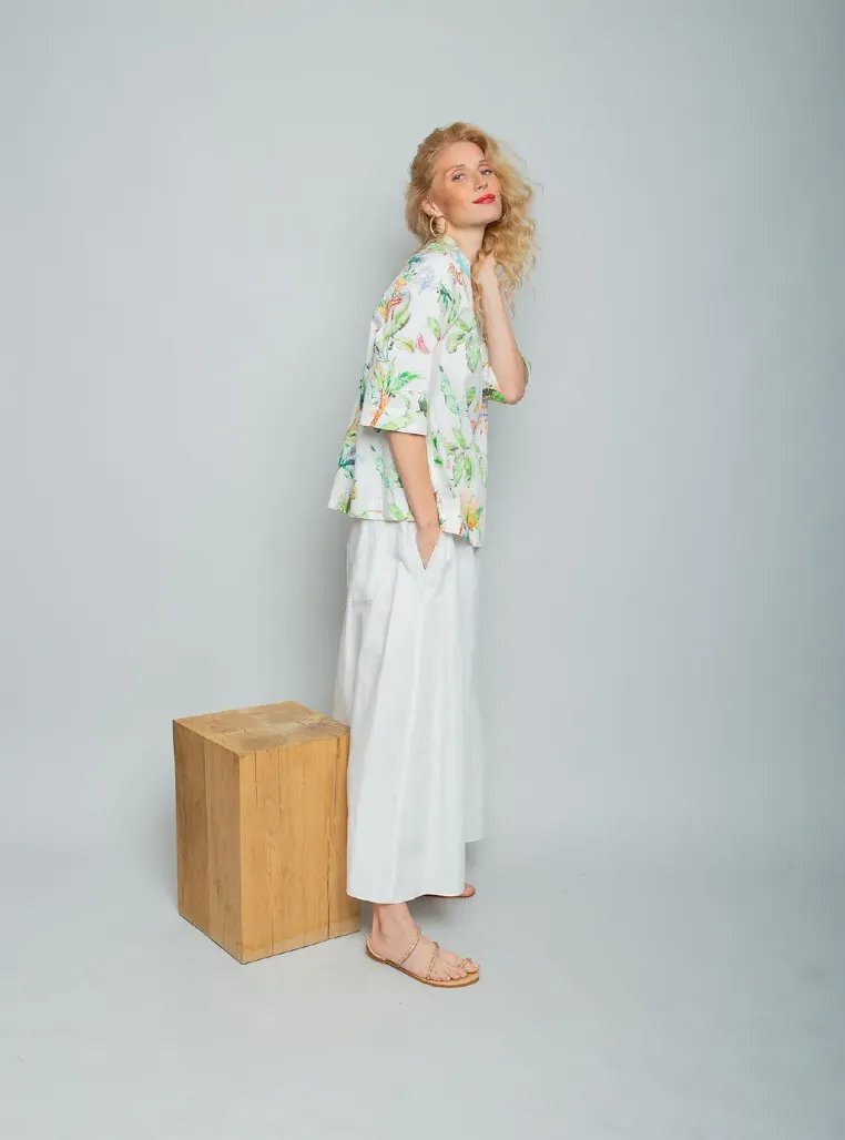 Bluse mit Kamel-Print