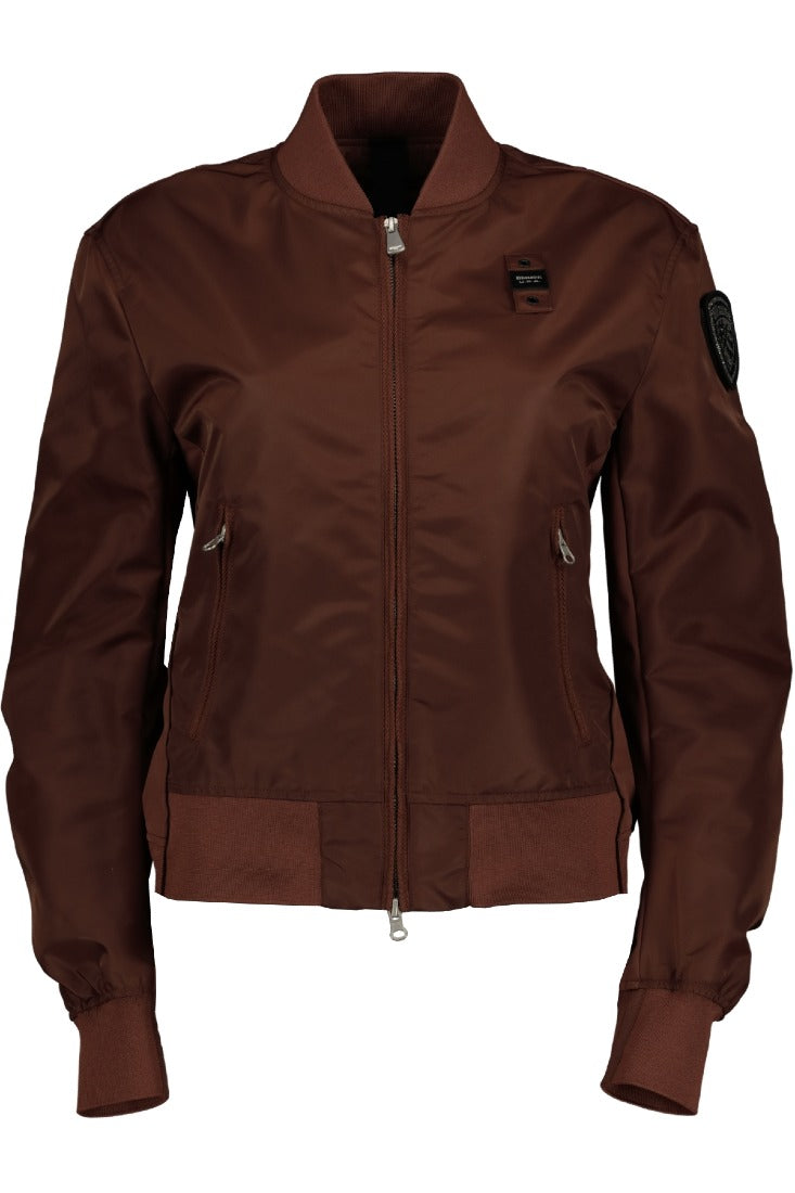 Blauer Bomberjacken Brown A