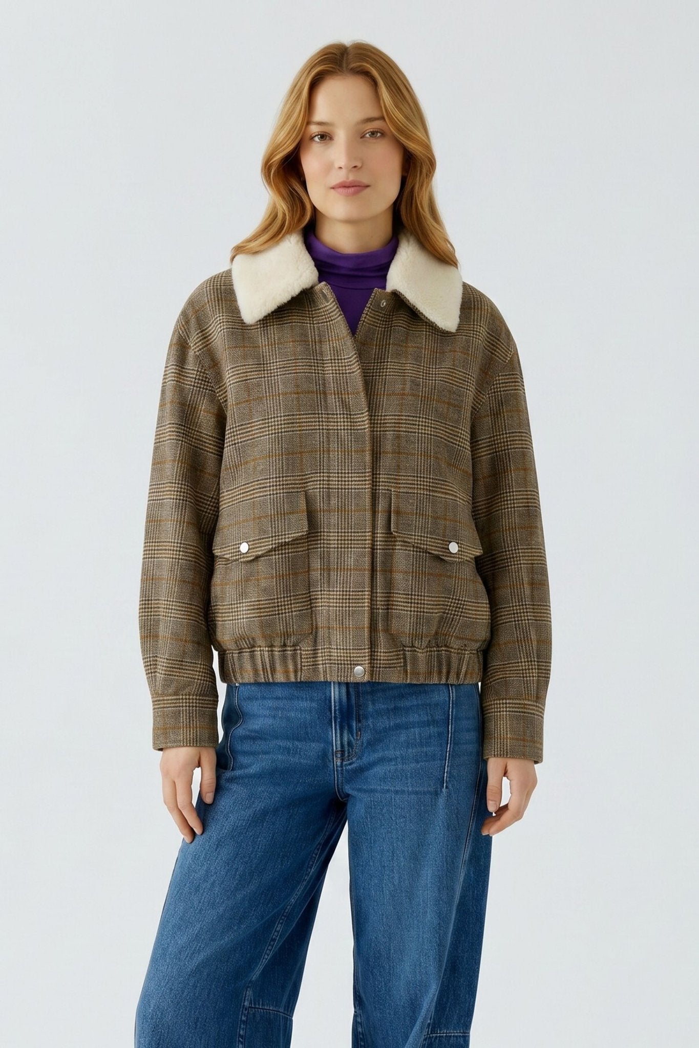 Blouson mit Karomuster
