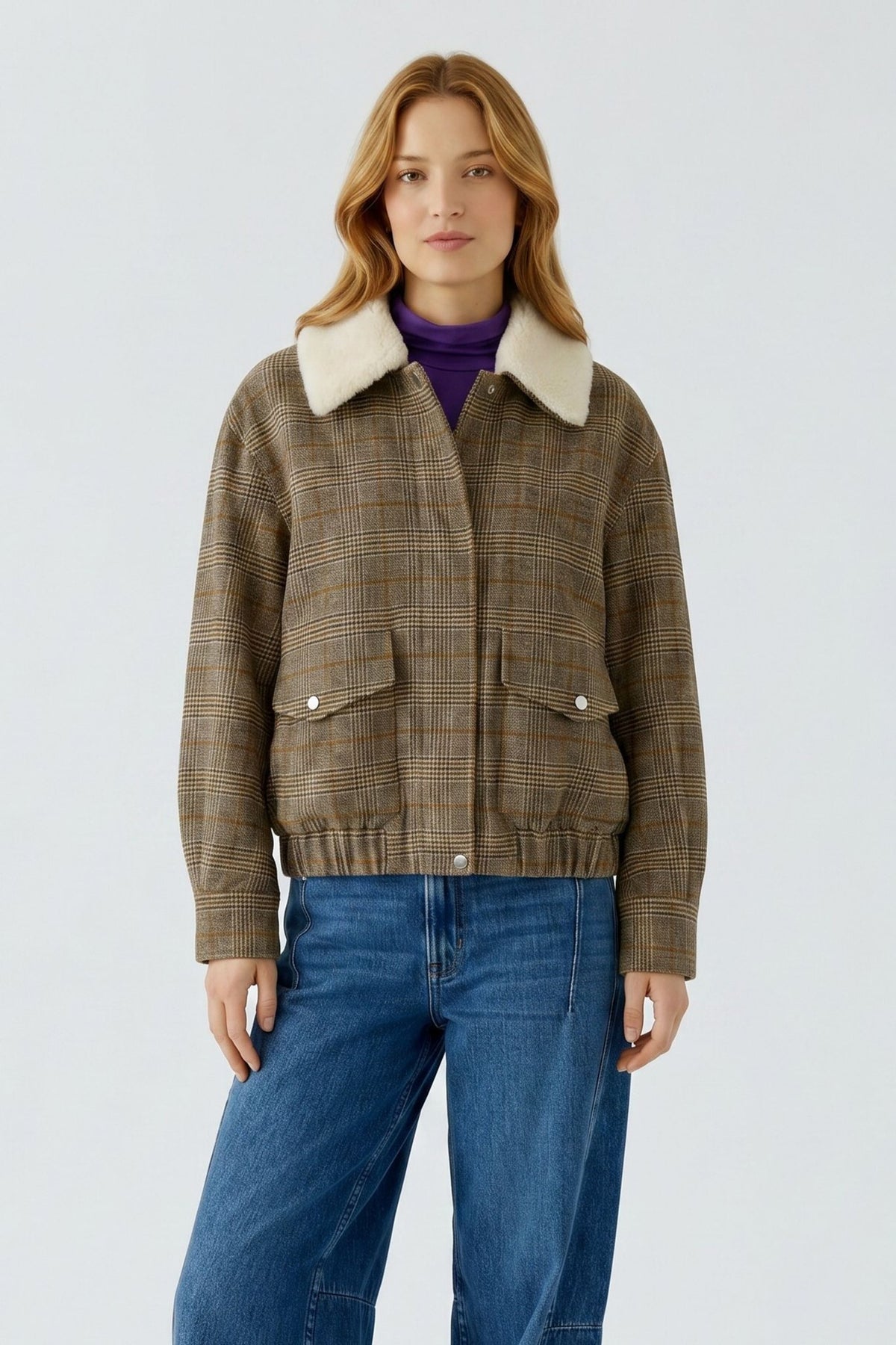 Blouson mit Karomuster