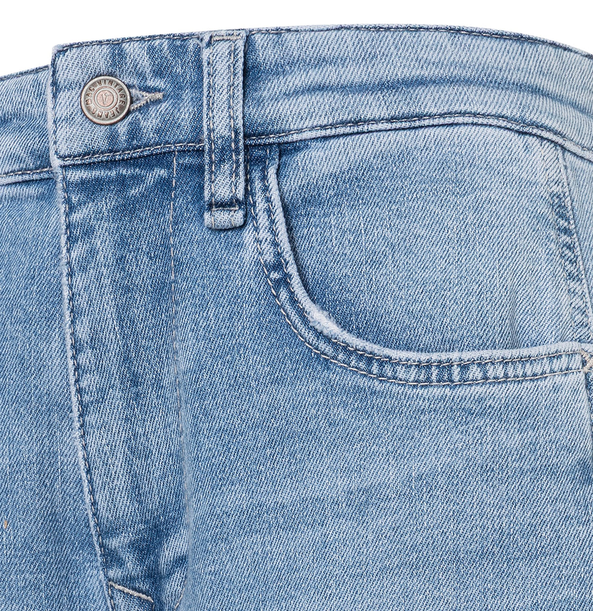 MAC Wide Leg Light Blue Random Washed