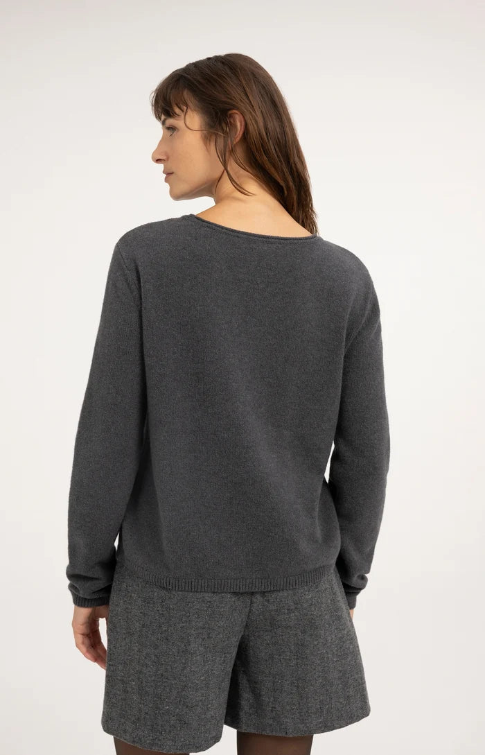 Pullover mit abnehmbarem Rollkragen